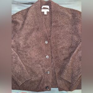 COS Men's Cardigan in Rich Brown